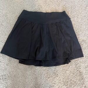 Gilly Hicks Go Energize Black Athletic Skort Built In Shorts Womens Large